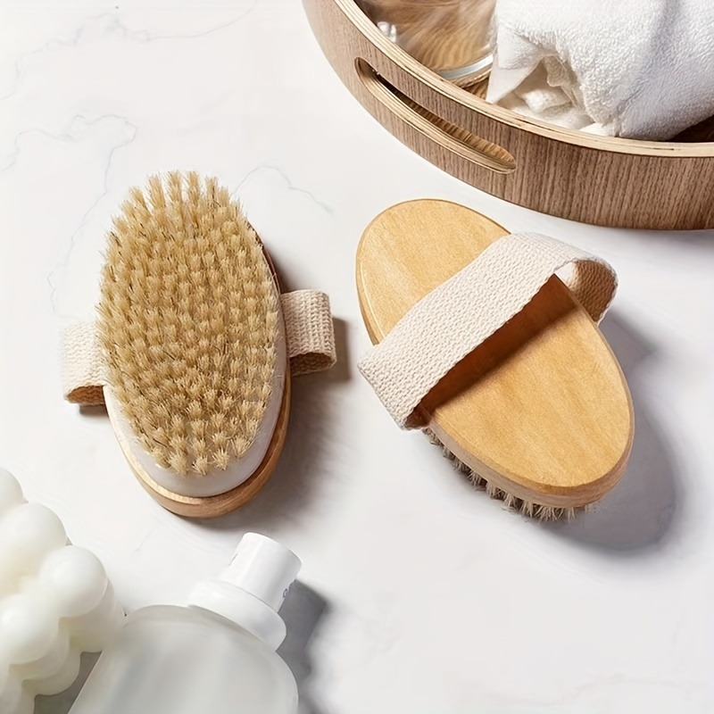 Dry Brush Body - Natürliche Borsten-Körper-SPA-Bürste für nasse und trockene