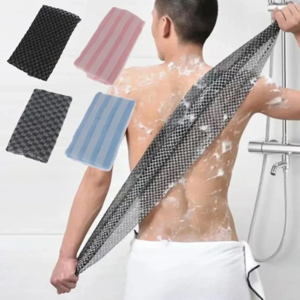 Dry Brush Body - Japanischer Waschlappen, Nylon-Badetuch, Rückenbürste, Peeling-Duschschwamm, Körperbadezubehör