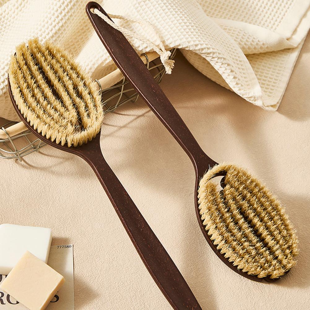 Dry Brush Body - Langer Rückenbürsten-Scrubber für die Dusche mit