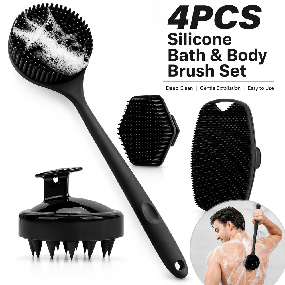 4-teiliges Set Silikon-Körperb – Dry Brush Body Bewertung und Preis