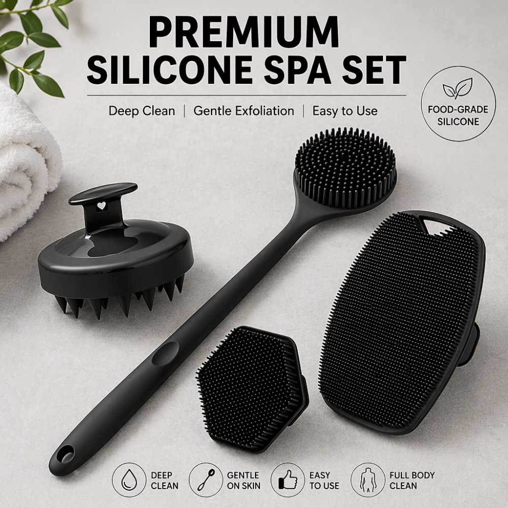 4-teiliges Set Silikon-Körperb – Dry Brush Body Bewertung und Preis